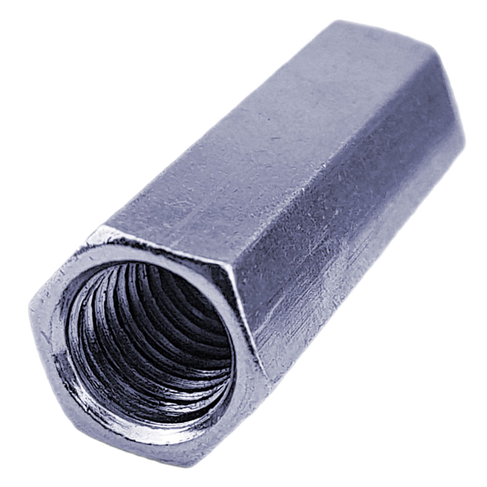 SW30 4 St/ück verzinkt M20 x 50 4X M20x50 Verbindungsmuttern Langmuttern Sechskant galv
